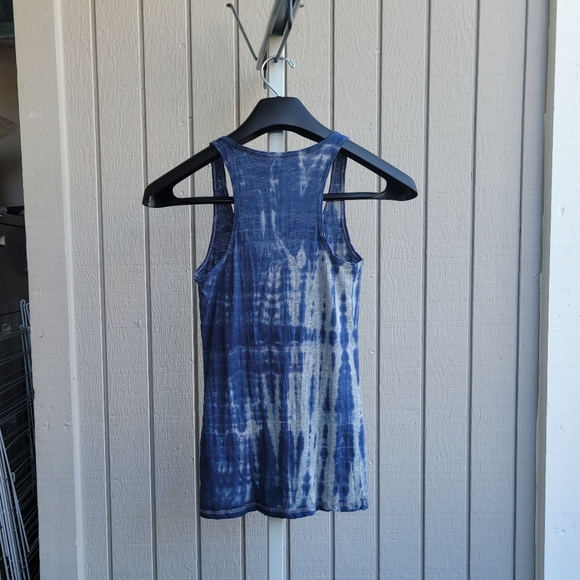AEO | Tie-Dye Halter Tank Top NWOT grey & blue X-Small - Picture 2 of 12